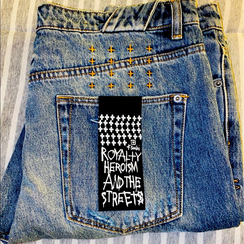 Ksubi Mens Distressed Jeans Size 36